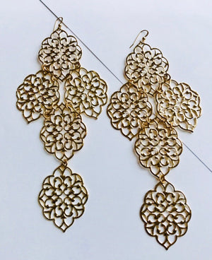 Egyptian Nadia Gold Earrings