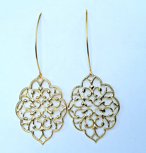Gold Bohemian Dangle Earrings