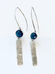 Rare Beauty Silver Sapphire Earrings
